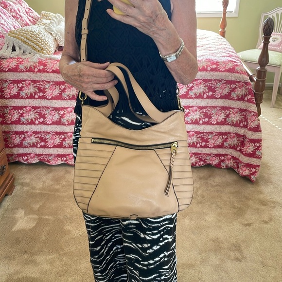 orYANY Tan Leather Satchel Like New! - Picture 3 of 16